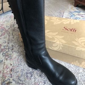 Soft Sharnell tall black boots, size 8M